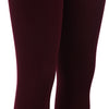 Stylish High Waist Pure Color Sheath Women Warm Bottom Pants