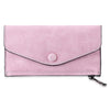 Guapabien Simple Style Pure Color Frosted Envelope Purse for Women