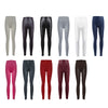 Brief Mid Waist Faux Leather Pants for Women