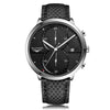 GUANQIN GS19014 Male Quartz Watch Date Chronograph Luminous Genuine Leather Band Wristwatch