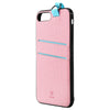 Baseus Lang Series Stylish TPU Frame PU Back Cover Dual Card Slot for iPhone 7