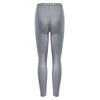 Brief Mid Waist Faux Leather Pants for Women