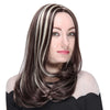 AISIHAIR Medium Loose Wavy Centre Parting Highlight Mixed Colors Synthetic Wigs