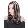 AISIHAIR Medium Loose Wavy Centre Parting Highlight Mixed Colors Synthetic Wigs