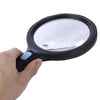 2X 5X High Brightness 10 LEDs Handheld Magnifier Magnified Tool