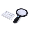 2X 5X High Brightness 10 LEDs Handheld Magnifier Magnified Tool