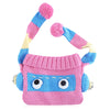 Funny Cartoon Color Block Pom Pom Hat for Babies