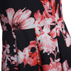 Vintage Style Round Collar Sash Waist A-line Floral Dress for Women