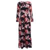 Vintage Style Round Collar Sash Waist A-line Floral Dress for Women