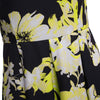 Vintage Style Round Collar Sash Waist A-line Floral Dress for Women