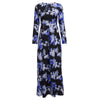 Vintage Style Round Collar Sash Waist A-line Floral Dress for Women