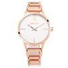 WeiQin W4830 Female Quartz Watch Concise Style Luminous Hollow Stainless Steel Band 3ATM Wristwatch