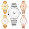 WeiQin W4830 Female Quartz Watch Concise Style Luminous Hollow Stainless Steel Band 3ATM Wristwatch