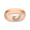 Sweet Valentine Gift Love Heart Shape Geometric Round Pattern Stainless Steel Couple Bridal Ring