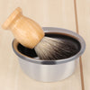 Men Classic Premium Alloy Beard Cream Shaving Soap Bowl for Badger Hair Brush