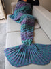 Warmth Knitting Fish Scales Mermaid Tail Style Blanket