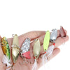 19pcs Metal Hard Fishing Bait Sequin Hook with Portable Storage Box
