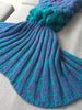 Warmth Knitted Fish Scales Mermaid Blanket For Kids