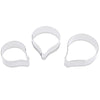 3pcs Flower Petal Stainless Steel Sugarcraft Cake Cutter Baking Mold