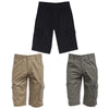 Summer Casual Multi-pocket Design Male Solid Color Shorts