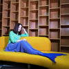 Weave Knitted Yarn Mermaid Blanket Nap Bed Sofa Rug Sleeping Bag Christmas Gift