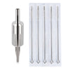 22mm Stainless Steel Tattoo Grip Tube with Large Flat Needles