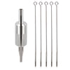 22mm Stainless Steel Tattoo Grip Tube with Large Flat Needles
