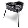Magicook BBQ Heart-shaped Stainless Steel Grill with Charcoal Net