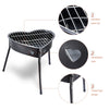 Magicook BBQ Heart-shaped Stainless Steel Grill with Charcoal Net