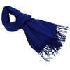 Stylish Pure Color Tassel Design Ladies Warm Scarf