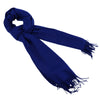 Stylish Pure Color Tassel Design Ladies Warm Scarf