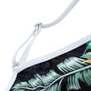 Leaf Print Backless Swimwear