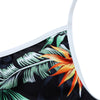 Leaf Print Backless Swimwear