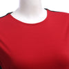 Brief Short Sleeve Round Collar Color Block Women Dress