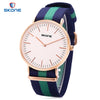 SKONE 6165G Male Quartz Watch Daily Waterproof Concise Style Nylon Band Japan Movt Wristwatch