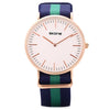 SKONE 6165G Male Quartz Watch Daily Waterproof Concise Style Nylon Band Japan Movt Wristwatch