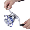 YUMOSHI 12BB Half Metal Spinning Reel Fishing Tackle with Foldable Handle