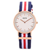 SKONE 6165L Female Quartz Watch Daily Waterproof Concise Style Nylon Band Japan Movt Wristwatch
