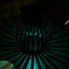 Circular Solar Powered LED Night Light Emergency Waterproof Pumpkin Lamp