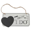 Creative Wooden Chalkboard Wedding Countdown Sign