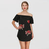 Floral Off The Shoulder Mini Dress