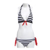 Women Beach Swimming Sexy Striped Bikini Separated Swimsuit