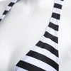 Women Beach Swimming Sexy Striped Bikini Separated Swimsuit