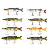 Proberos Outdoor Artificial 9 Sections Pike Fishing Lure