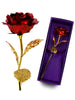 1PCS Gold Plated Rose Flower Birthday Gift