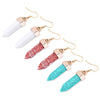 Old Classical Geometric Hexagonal Imitated Crystal Women Earrings