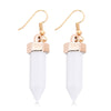 Old Classical Geometric Hexagonal Imitated Crystal Women Earrings