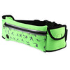 CHAOKUPAI Water Resistant Zipper Reflective Strips Headphone Jack Sports Waist Bag