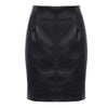 Brief Zipper Design Leather Women Skirt
