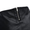 Brief Zipper Design Leather Women Skirt